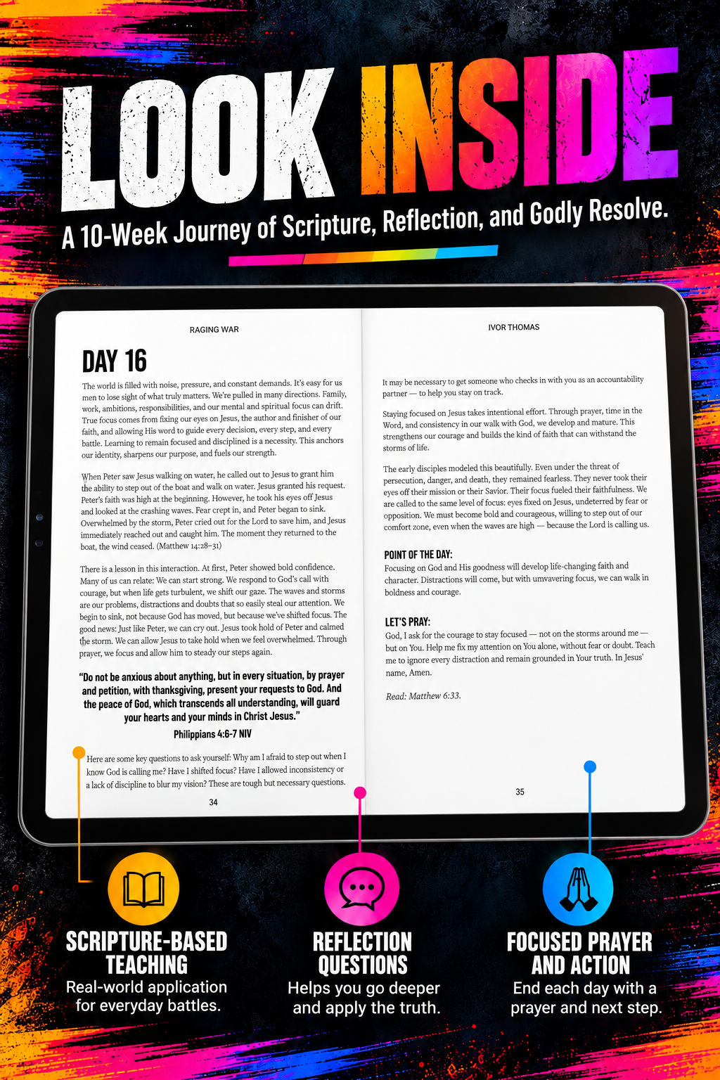 (eBook) Raging War The Vanguard Edition: 10 Weeks of Forging Resilience and Godly Resolve
