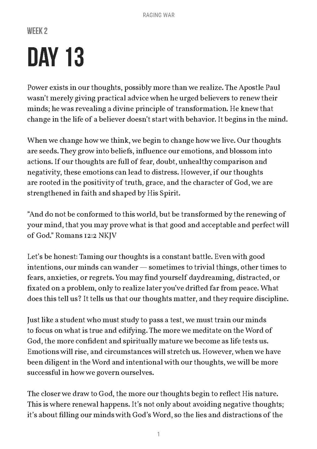 Raging War The Vanguard Edition: 10 Weeks of Forging Resilience and Godly Resolve