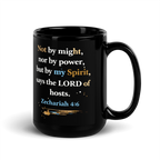 "That's Jesus. I Just Work Here" - Black Glossy Mug