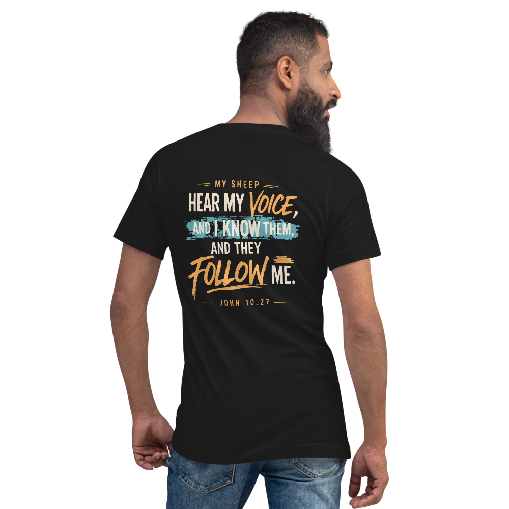 "Jesus be Talking" - Unisex Short Sleeve V-Neck T-Shirt