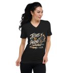 "Jesus be Talking" - Unisex Short Sleeve V-Neck T-Shirt