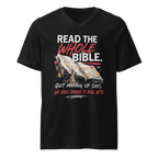 "Read the Whole Bible" - Unisex Short Sleeve V-Neck T-Shirt