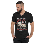 "Read the Whole Bible" - Unisex Short Sleeve V-Neck T-Shirt