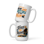 "Jesus Be Talking" - White glossy mug