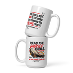 White glossy mug