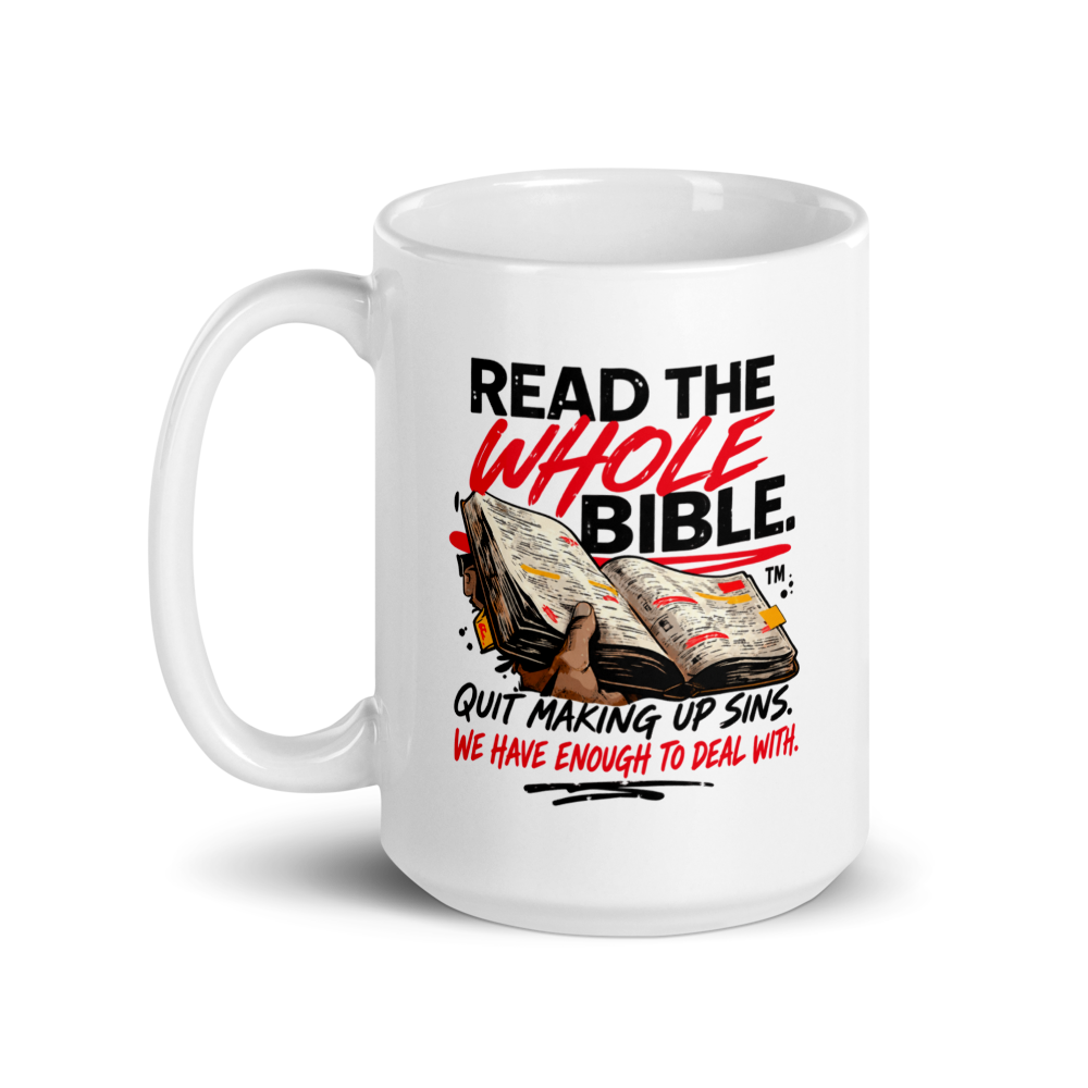 White glossy mug