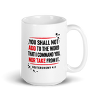 White glossy mug